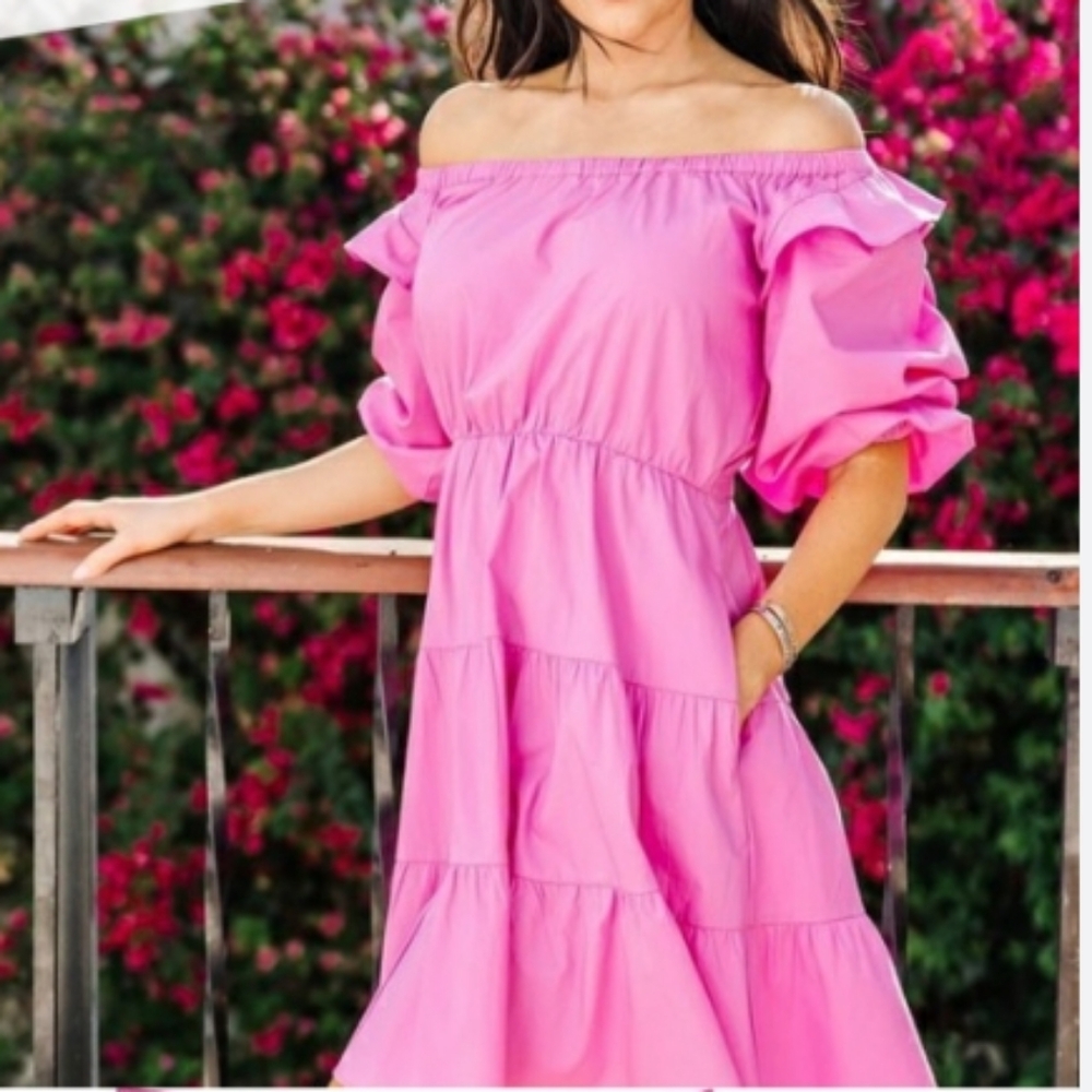 Rachel Parcell Orchid pink dress size S
